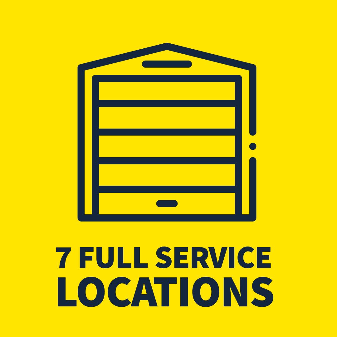 7 full service locations