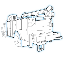 Mechanics body with crane